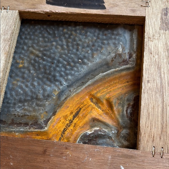 Decorative Tin Tile in Silver and Black - Picture 7 of 7